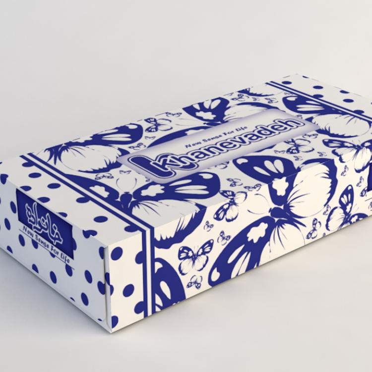 Khanevadeh 100 Facial Tissue - Butterfly Migrate 2 Design